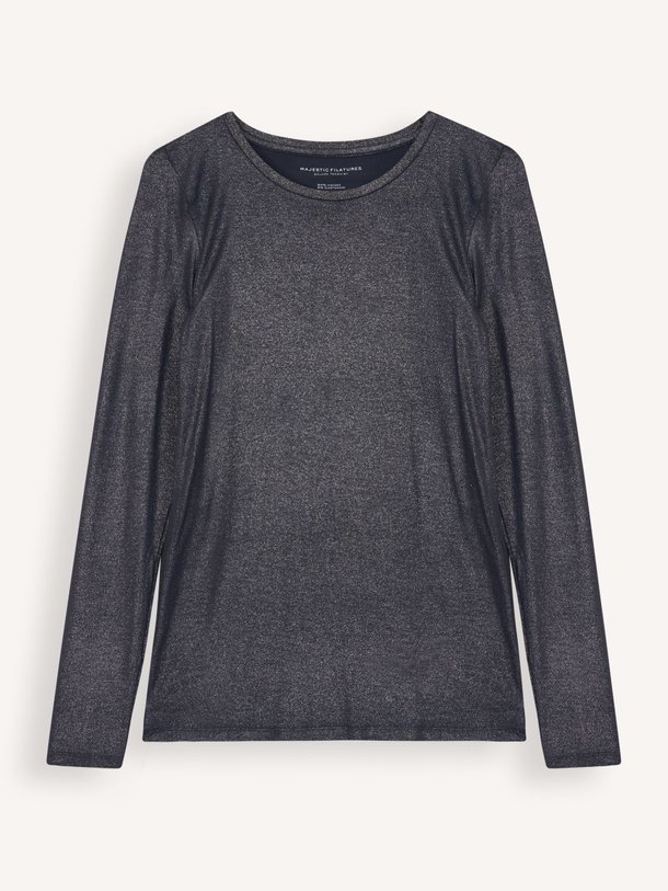 Ontdek de M014 Viscosemix top met glitters van Majestic Filatures in de kleur blauwgrijs bij Orangebag. Op werkdagen voor 21:45 besteld, morgen in huis.