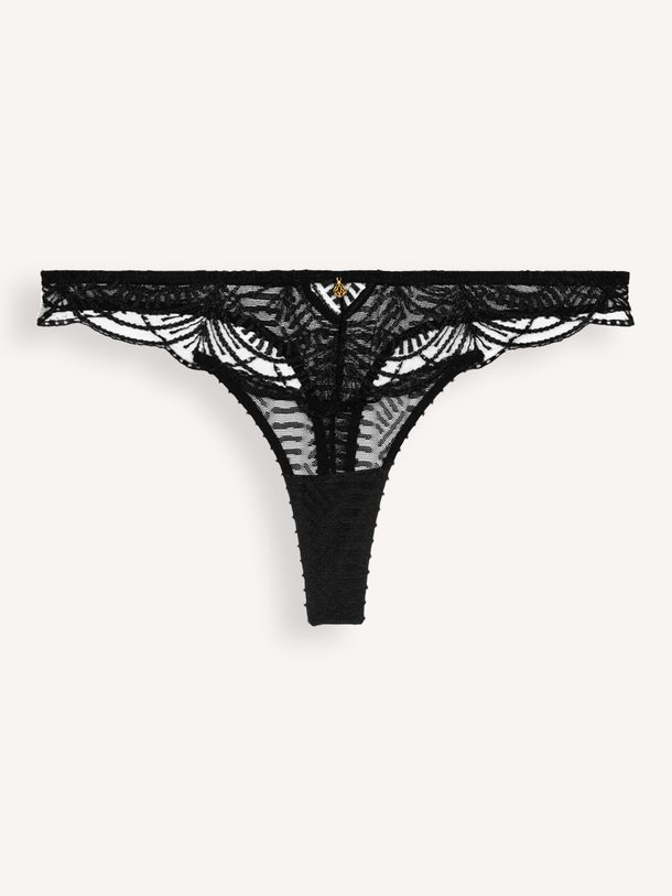 Ontdek de Vibes kanten string van Aubade in de kleur zwart bij Orangebag. Op werkdagen voor 21:45 besteld, morgen in huis.