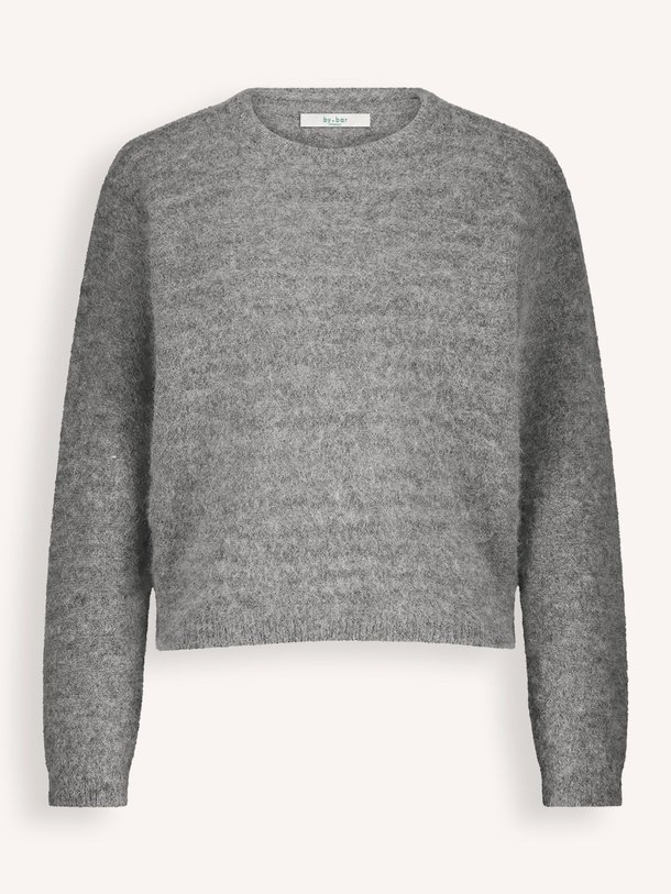 Ontdek de Gwen alpacamix gemêleerde trui van By-Bar in de kleur donkergrijs bij Orangebag. Op werkdagen voor 21:45 besteld, morgen in huis.