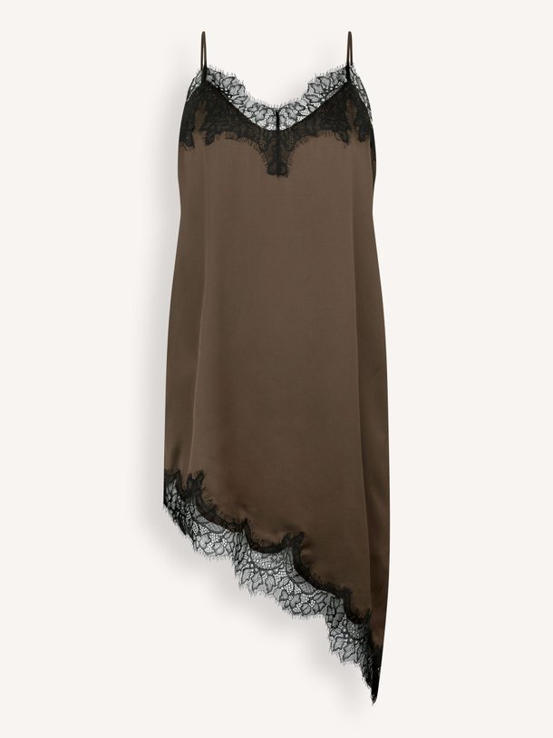 Ontdek de Lacia viscose jurk met kant van Second Female in de kleur donkerbruin bij Orangebag. Op werkdagen voor 21:45 besteld, morgen in huis.
