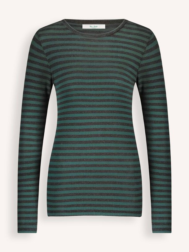Ontdek de Viscosemix gestreepte longsleeve van By-Bar in de kleur zwart bij Orangebag. Op werkdagen voor 21:45 besteld, morgen in huis.