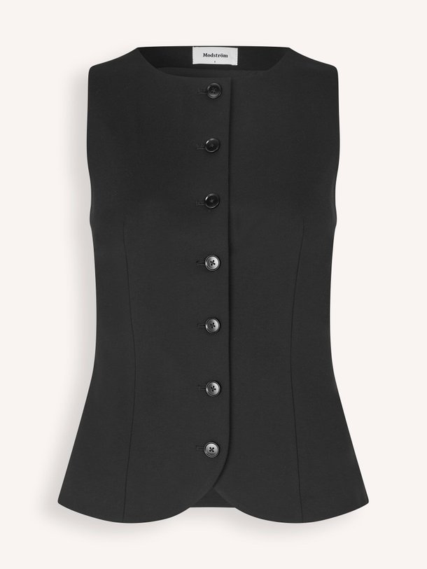 Ontdek de Tanny rayonmix gilet van Modstrom in de kleur zwart bij Orangebag. Op werkdagen voor 21:45 besteld, morgen in huis.