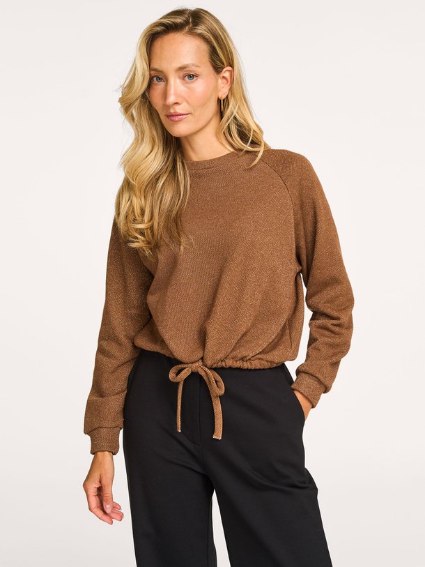 Ontdek de Eunice katoenmix lurex trui van La Fee Maraboutee in de kleur bruin bij Orangebag. Op werkdagen voor 21:45 besteld, morgen in huis.