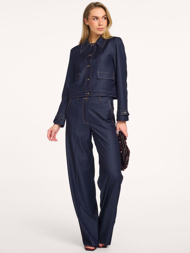 Ontdek de Terry high waist wide leg stretch jeans van Co'Couture in de kleur donkerblauw bij Orangebag. Op werkdagen voor 21:45 besteld, morgen in huis.