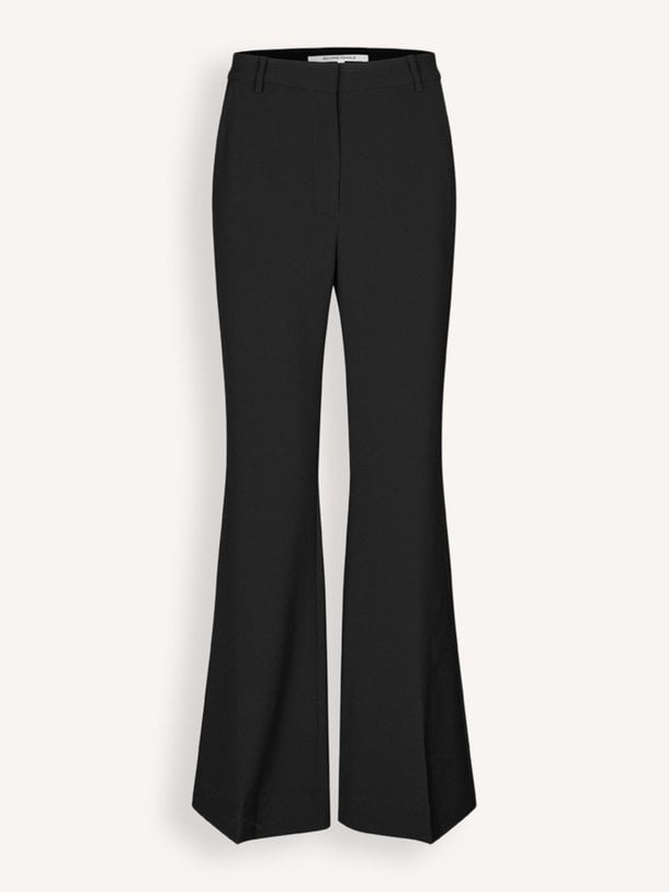 Ontdek de Fique geweven flared broek van Second Female in de kleur zwart bij Orangebag. Op werkdagen voor 21:45 besteld, morgen in huis.