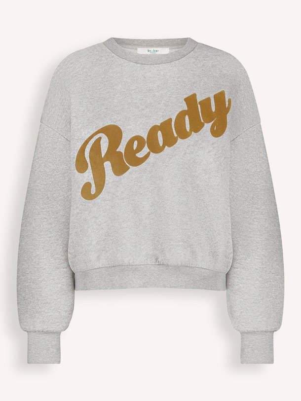Ontdek de Bibi katoenmix gemêleerde sweater van By-Bar in de kleur lichtgrijs bij Orangebag. Op werkdagen voor 21:45 besteld, morgen in huis.