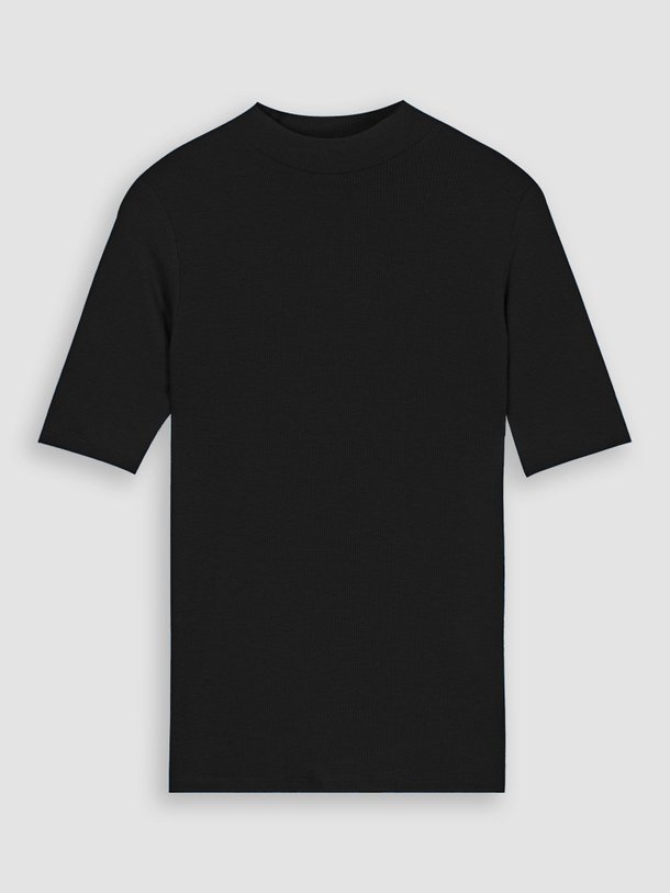 Ontdek de Krown viscosemix rib T-shirt van Modstrom in de kleur zwart bij Orangebag. Op werkdagen voor 21:45 besteld, morgen in huis.