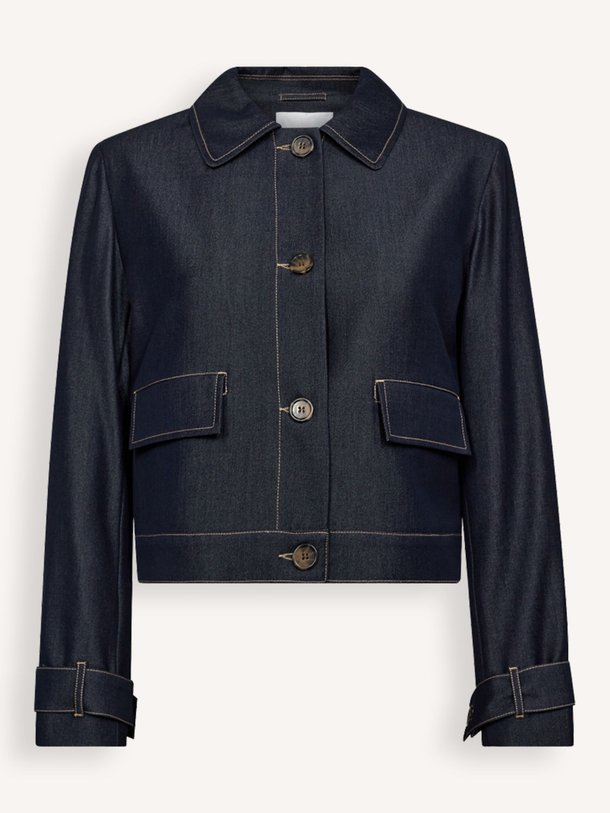 Ontdek de Terry denim jack van Co'Couture in de kleur donkerblauw bij Orangebag. Op werkdagen voor 21:45 besteld, morgen in huis.