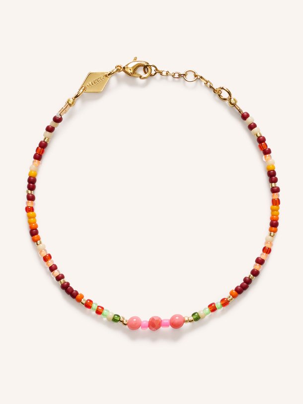 Ontdek de Giddy up vergulde armband met kralen van Anni Lu in de kleur rood bij Orangebag. Op werkdagen voor 21:45 besteld, morgen in huis.