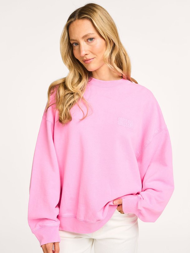 Ontdek de Atli organic cotton sweater van Mads Norgaard in de kleur roze bij Orangebag. Op werkdagen voor 21:45 besteld, morgen in huis.