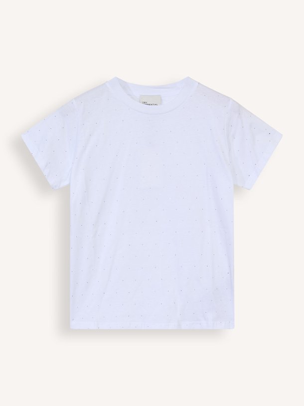Ontdek de Hanne katoenen T-shirt met studs van My Essential Wardrobe in de kleur wit bij Orangebag. Op werkdagen voor 21:45 besteld, morgen in huis.