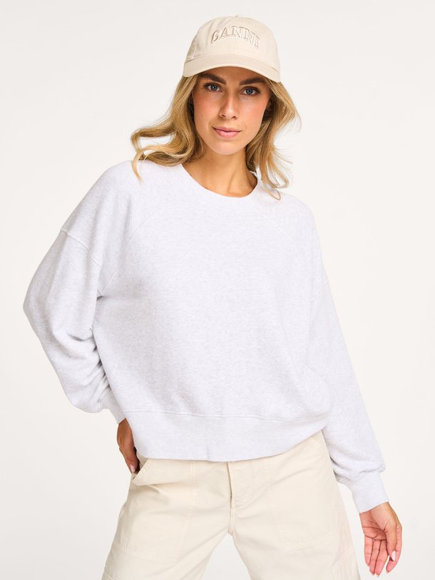 Ontdek de Atubay katoenmix gemêleerde sweater van American Vintage in de kleur lichtgrijs bij Orangebag. Op werkdagen voor 21:45 besteld, morgen in huis.