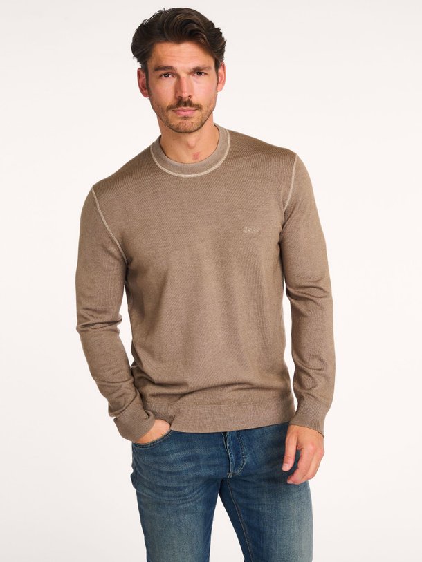 Ontdek de Astefo wollen trui van Boss in de kleur groen/bruin bij Orangebag. Op werkdagen voor 21:45 besteld, morgen in huis.