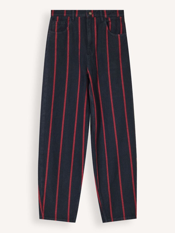 Ontdek de lew high waist straight fit gestreepte jeans van By-Bar in de kleur zwart bij Orangebag. Op werkdagen voor 21:45 besteld, morgen in huis.