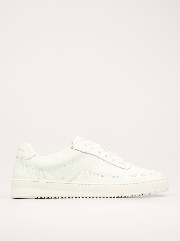 Ontdek de Mondo grain lederen sneakers van Filling Pieces in de kleur off-white bij Orangebag. Op werkdagen voor 21:45 besteld, morgen in huis.