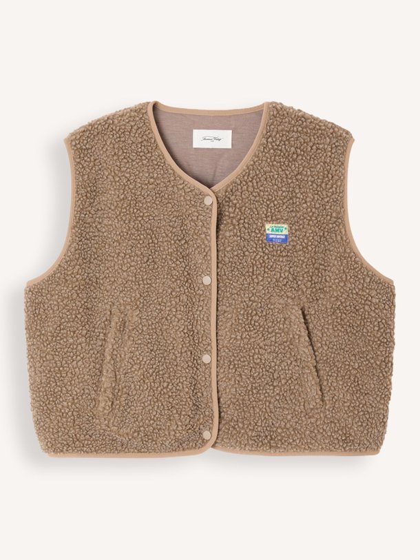 Ontdek de Hoktown geweven teddy gilet van American Vintage in de kleur olijfgroen bij Orangebag. Op werkdagen voor 21:45 besteld, morgen in huis.