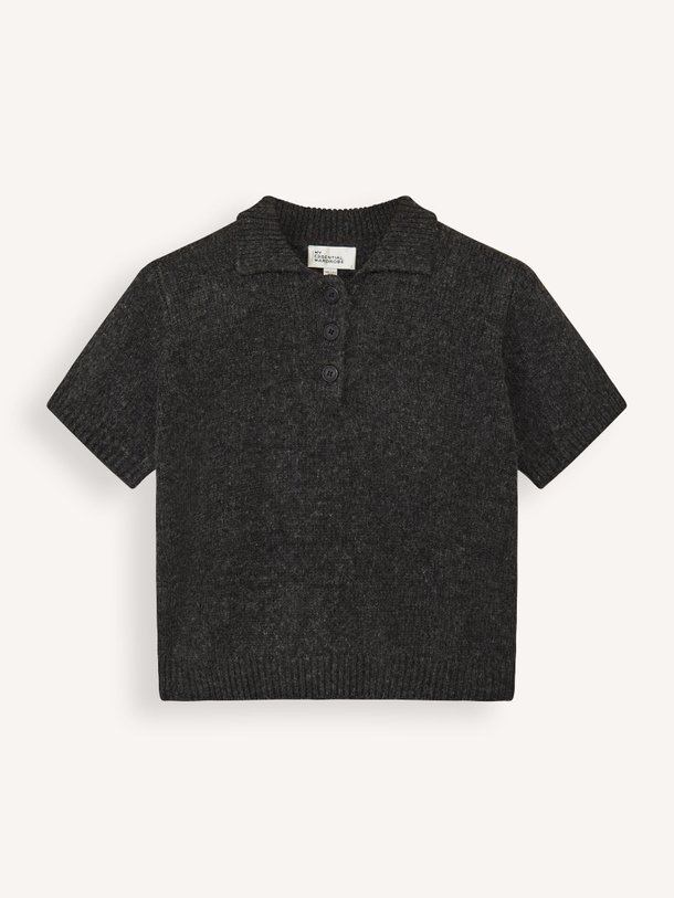 Ontdek de Paloma viscosemix gemêleerde polo trui van My Essential Wardrobe in de kleur antraciet bij Orangebag. Op werkdagen voor 21:45 besteld, morgen in huis.
