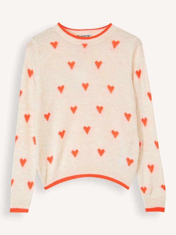 Ontdek de Isa viscosemix trui met dessin van Essentiel Antwerp in de kleur off-white bij Orangebag. Op werkdagen voor 21:45 besteld, morgen in huis.
