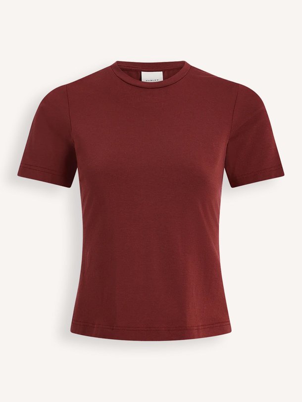 Ontdek de Regina modalmix T-shirt van Varley in de kleur bordeauxrood bij Orangebag. Op werkdagen voor 21:45 besteld, morgen in huis.