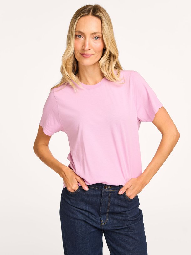 Ontdek de Organic cotton T-shirt van Colorful Standard in de kleur roze bij Orangebag. Op werkdagen voor 21:45 besteld, morgen in huis.