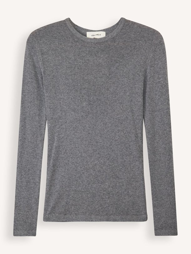 Ontdek de Vivian katoen/cashmeremix gemêleerde longsleeve van Lisa Yang in de kleur grijs bij Orangebag. Op werkdagen voor 21:45 besteld, morgen in huis.