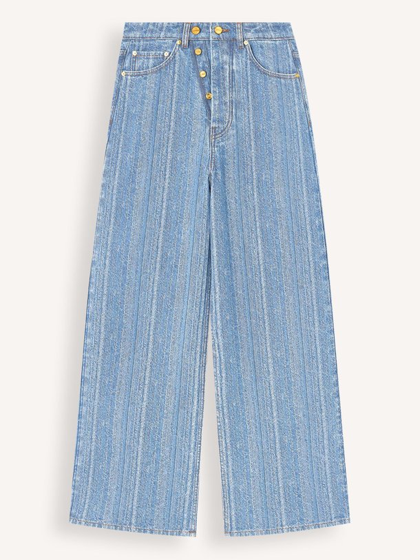 Ontdek de Mid waist loose fit jeans van Ganni in de kleur blauw bij Orangebag. Op werkdagen voor 21:45 besteld, morgen in huis.