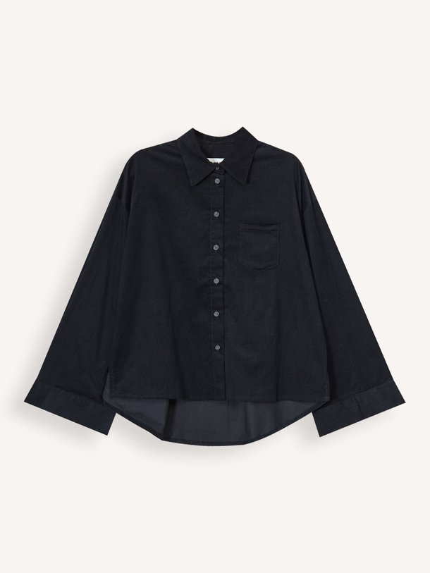 Ontdek de Giola organic cotton ribcord blouse van Nathalie Vleeschouwer in de kleur donkerblauw bij Orangebag. Op werkdagen voor 21:45 besteld, morgen in huis.