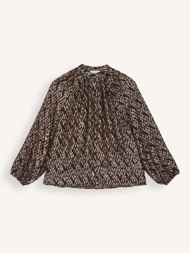 Ontdek de Loeka viscosemix blouse met lurex van Knit-ted in de kleur donkerbruin bij Orangebag. Op werkdagen voor 21:45 besteld, morgen in huis.