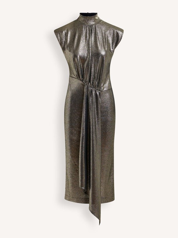 Ontdek de Iquarius geweven jurk met lurex van Essentiel Antwerp in de kleur zwart bij Orangebag. Op werkdagen voor 21:45 besteld, morgen in huis.