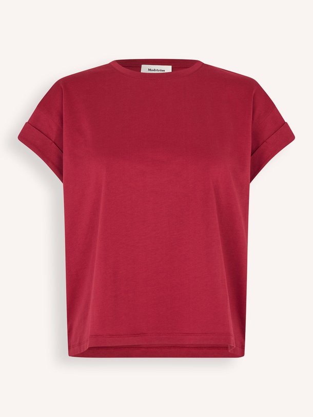 Ontdek de Brazil organic cotton T-shirt van Modstrom in de kleur rood bij Orangebag. Op werkdagen voor 21:45 besteld, morgen in huis.