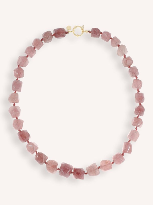 Ontdek de Vergulde halsketting met kralen van Ellen Beekmans in de kleur oud roze bij Orangebag. Op werkdagen voor 21:45 besteld, morgen in huis.