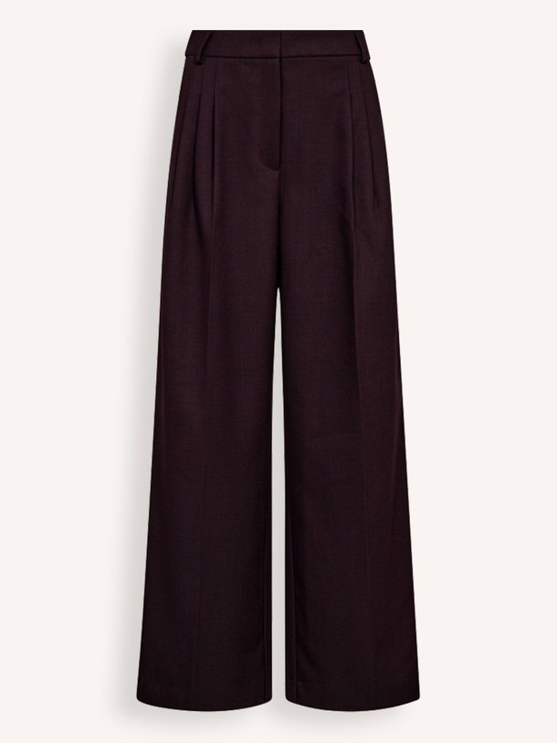 Ontdek de Almira viscosemix broek van Co'Couture in de kleur aubergine bij Orangebag. Op werkdagen voor 21:45 besteld, morgen in huis.