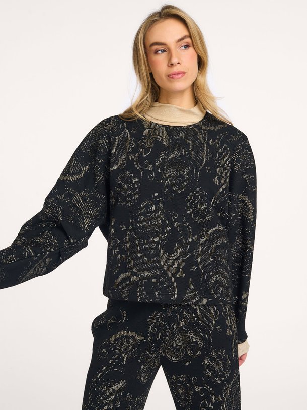 Ontdek de Viscosemix jersey top met lurex van Summum in de kleur zwart bij Orangebag. Op werkdagen voor 21:45 besteld, morgen in huis.