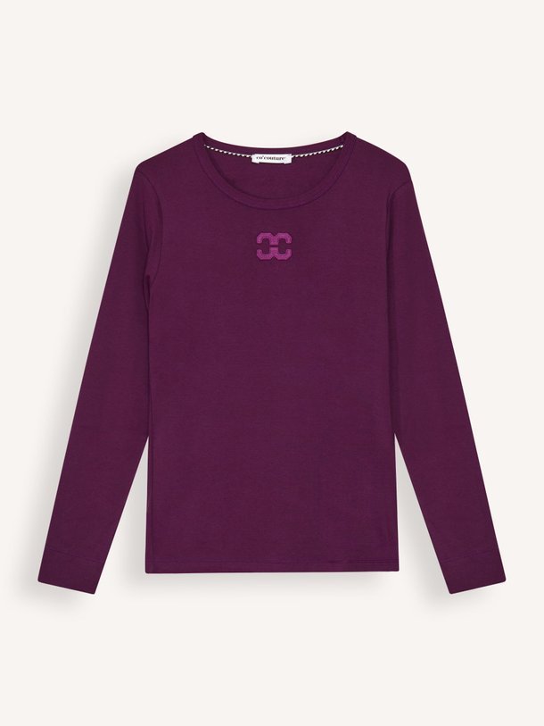 Ontdek de Granny organic cotton logo longsleeve van Co'Couture in de kleur paars bij Orangebag. Op werkdagen voor 21:45 besteld, morgen in huis.