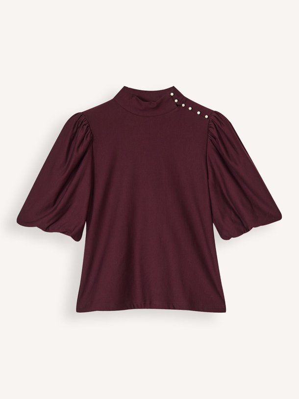 Ontdek de Aronia eco vero viscosemix top van Gestuz in de kleur bordeauxrood bij Orangebag. Op werkdagen voor 21:45 besteld, morgen in huis.