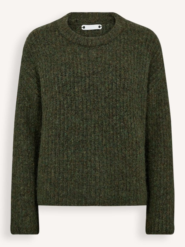 Ontdek de Charlie wolmix trui van Co'Couture in de kleur donkergroen bij Orangebag. Op werkdagen voor 21:45 besteld, morgen in huis.