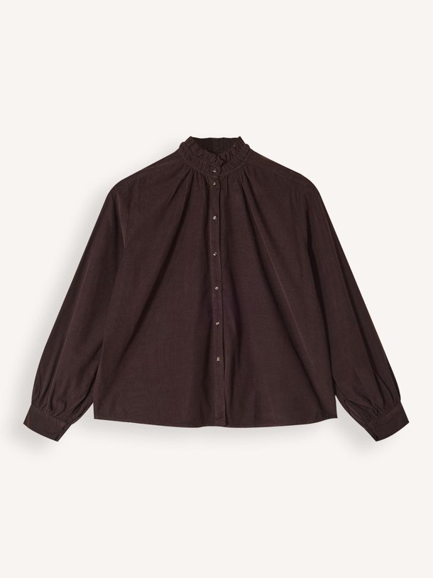 Ontdek de Soline katoenen ribcord blouse van Sacrécoeur in de kleur donkerbruin bij Orangebag. Op werkdagen voor 21:45 besteld, morgen in huis.