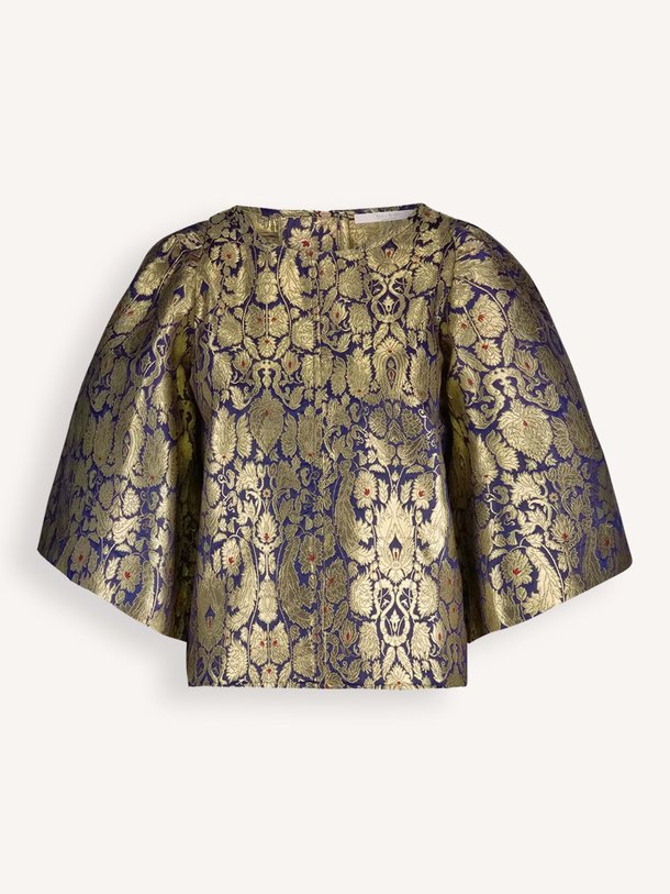 Ontdek de Zasu geweven top met lurex van By-Bar in de kleur goudkleur bij Orangebag. Op werkdagen voor 21:45 besteld, morgen in huis.