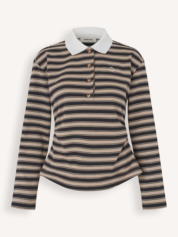 Ontdek de Trinny katoenmix polo top van Modstrom in de kleur beige bij Orangebag. Op werkdagen voor 21:45 besteld, morgen in huis.