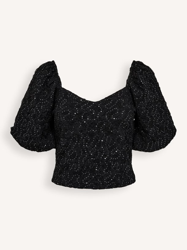 Ontdek de Dazzy geweven top met pailletten van Haute L'Amitié in de kleur zwart bij Orangebag. Op werkdagen voor 21:45 besteld, morgen in huis.