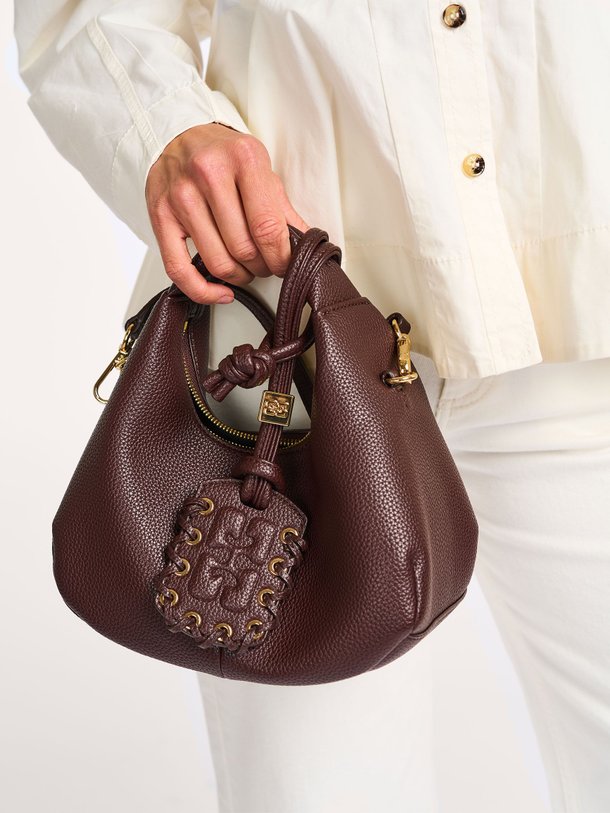 Ontdek de Hobo mini crossbody bag van Ganni in de kleur aubergine bij Orangebag. Op werkdagen voor 21:45 besteld, morgen in huis.