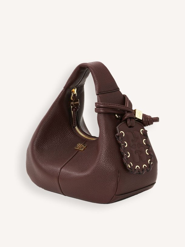 Ontdek de Hobo mini crossbody bag van Ganni in de kleur aubergine bij Orangebag. Op werkdagen voor 21:45 besteld, morgen in huis.