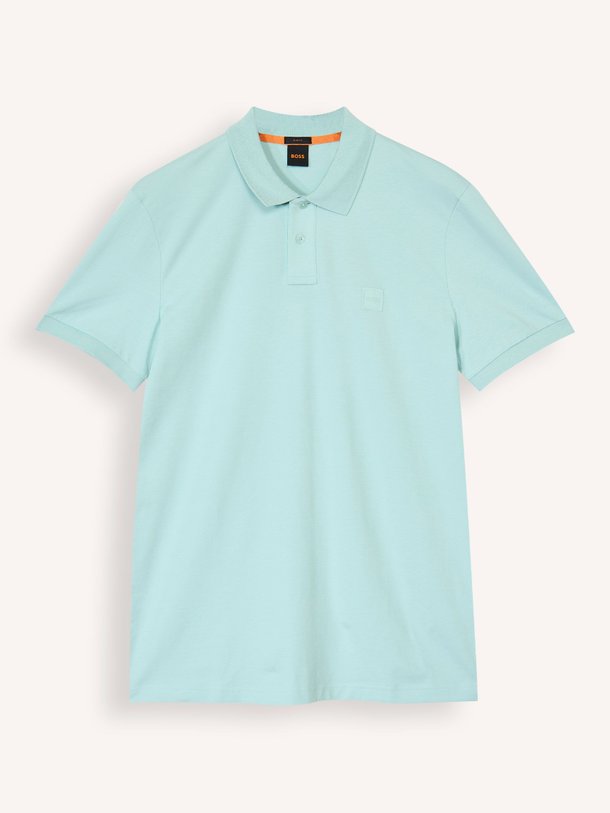 Boss Passenger - Katoenmix Piqué Polo - Turquoise Ontdek de Passenger katoenmix piqué polo van Boss in de kleur turquoise bij Orangebag. Op werkdagen voor 21:45 besteld, morgen in huis.