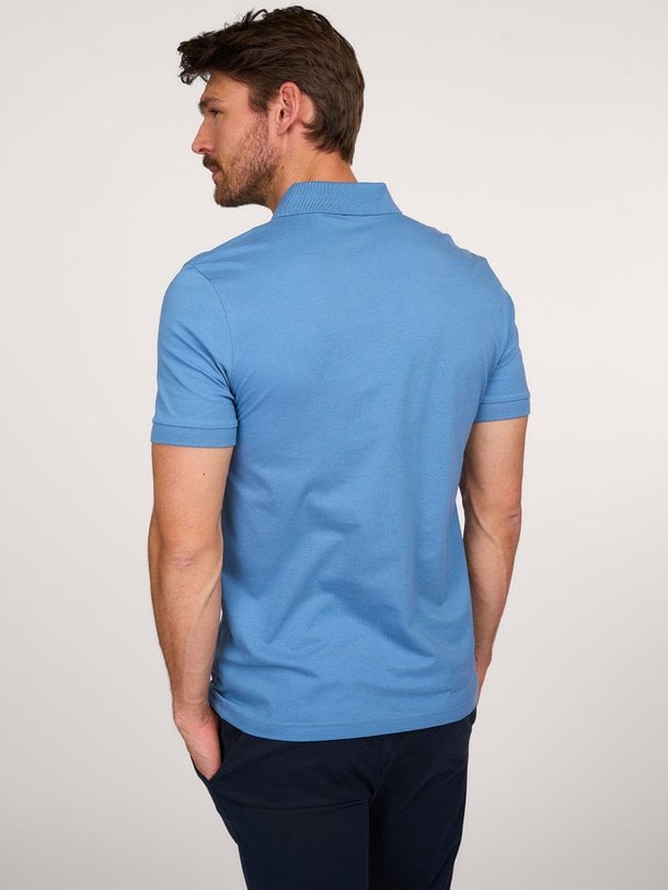 Ontdek de Passenger katoenmix piqué polo van Boss in de kleur blauw bij Orangebag. Op werkdagen voor 21:45 besteld, morgen in huis.