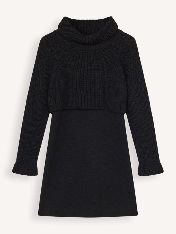 Ontdek de Exilia wolmix jurk van La Fee Maraboutee in de kleur zwart bij Orangebag. Op werkdagen voor 21:45 besteld, morgen in huis.