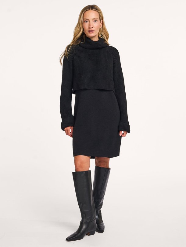 Ontdek de Exilia wolmix jurk van La Fee Maraboutee in de kleur zwart bij Orangebag. Op werkdagen voor 21:45 besteld, morgen in huis.