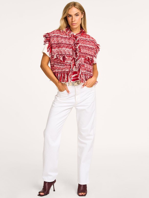 Ontdek de Shani wolmix gilet van Essentiel Antwerp in de kleur rood bij Orangebag. Op werkdagen voor 21:45 besteld, morgen in huis.