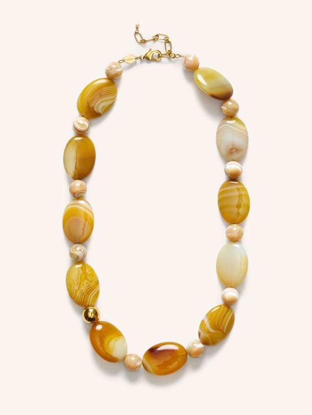 Ontdek de Desert Dreamer vergulde halsketting van Anni Lu in de kleur zand bij Orangebag. Op werkdagen voor 21:45 besteld, morgen in huis.