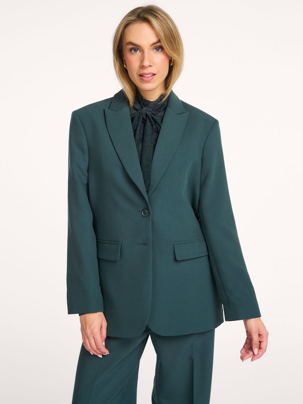 Ontdek de Viscosemix blazer van Summum in de kleur donkergroen bij Orangebag. Op werkdagen voor 21:45 besteld, morgen in huis.