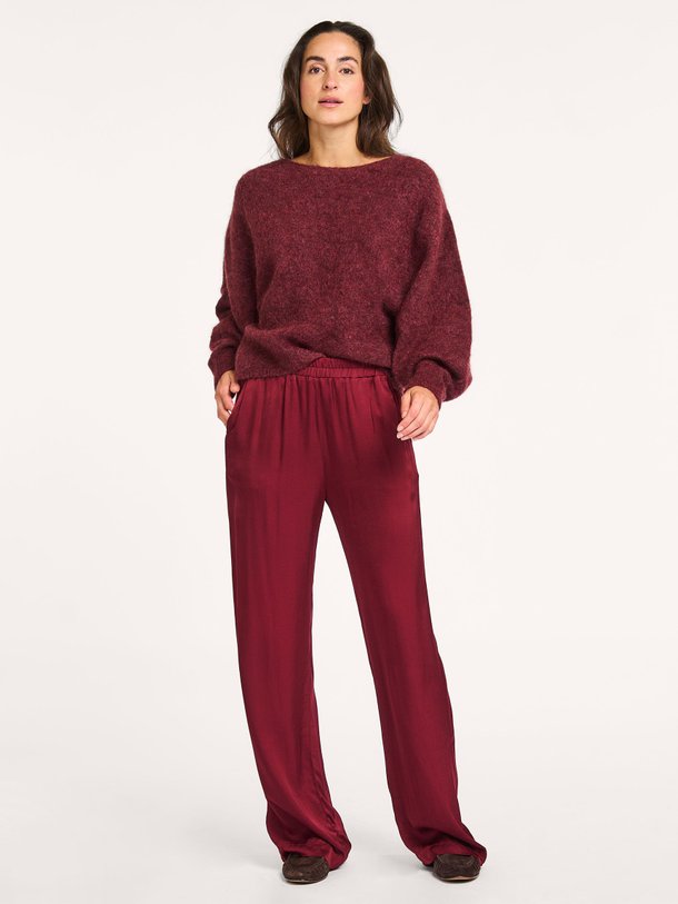 Ontdek de Viscose broek van No Man's Land in de kleur bordeauxrood bij Orangebag. Op werkdagen voor 21:45 besteld, morgen in huis.